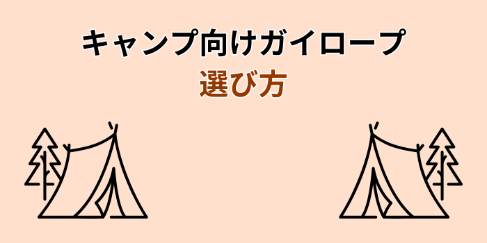 ガイロープ キャンプ