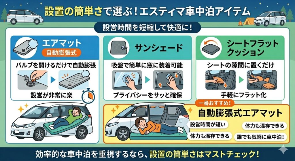 設置の簡単さで選ぶ